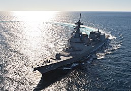 JMSDF Destroyer JS "Shiranui" in Ocean.jpg