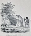 L'« autel druidique » de Cléder (dessin de Jules Gailhabaud, 1857).