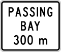 (A42-2/IG-7) Passing Bay Ahead (in 300 metres)