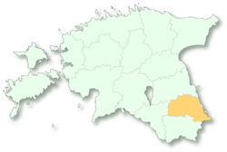 Location of Põlva County