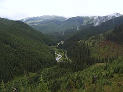 Đèo Prislop, nối Maramureș với Bukovina ở Bắc România