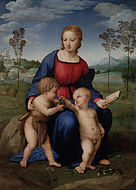 Raphael Madonna of the Goldfinch, 107 × 77 cm.