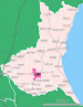 土浦市在茨城县的位置