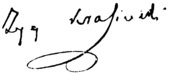 signature de Zygmunt Krasiński