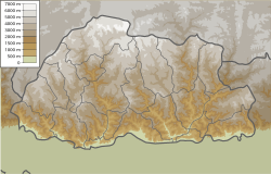 Location map/data/Bhutanの位置（ブータン内）