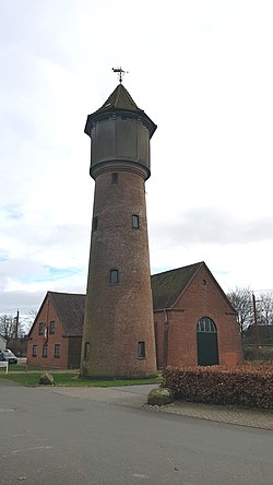 The watertower in Bramming