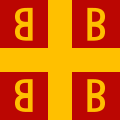 Hierdie ontwerp van die 14de eeu gedurende die Palaiologos, is die enigste bewese vlag van die Bisantynse Ryk