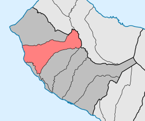 Localização no município de Calheta (Madeira)