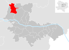 Poloha obce Fels am Wagram v okrese Tulln (klikacia mapa)