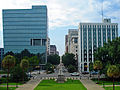 Columbia - Statehouse merdivenlerinden "Main Street (Ana Cadde)"ye bakış