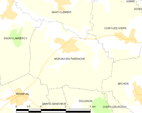 Poziția localității Morgny-en-Thiérache