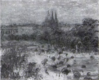 Vue des Tuileries (esquisse), collection particulière