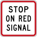 (R2-6) Stop on Red Signal (used at traffic lights)