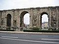 La porte Mars à Reims, plus large arc du monde romain connu.