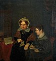 Petronella Moens (1762-1843) en Antonia Elisabeth Camphuis (1807 1808-1842) door Margaretha Cornelia Boellaard (1795-1872)