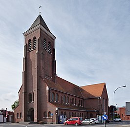 Zwevegem-Knokke met Sint-Maria-Bernardakerk