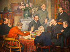 La Lecture de Théo van Rysselberghe (1903).