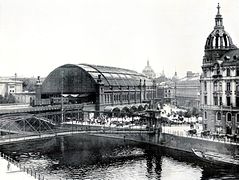 La gare en 1900.