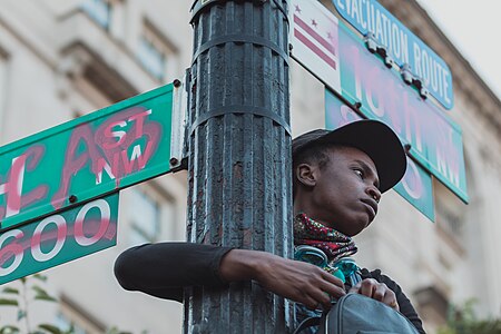 Protester, Washington, DC, June 2