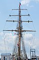 Chile's Esmeralda sailing ship docked at Quebec City in 2017