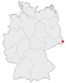 Lage der Stadt Görlitz in Deutschland