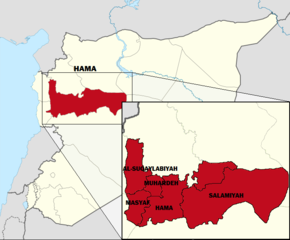 Jednotlivé okresy provincie Hamá