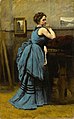 11 Jean-Baptiste-Camille Corot - Lady in Blue - WGA5304 uploaded by JarektUploadBot, nominated by S. DÉNIEL