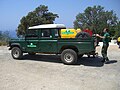 Camion-citerne feu de forêt léger de patrouille de prévention Landrover 90 de l'ONF du Var en 2007.