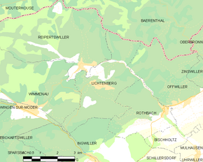 Poziția localității Lichtenberg