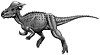 Artist's restoration of Pachycephalosaurus.