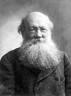 Portrait photograph of Peter Kropotkin