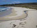 La plage de Gwendrez un jour d'automne (vide de baigneurs)