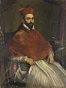 Portrait of Cardinal Ghislieri (by School of Domenico Zampieri - Domenichino).jpg