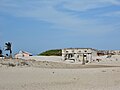 Remains of a destroyed temple in Dhanushkodi