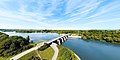 Isar hydropower plant near Ettling, Germany