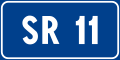 Regional road number sign