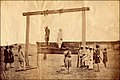 1857 के स्वाधीनता संग्राम के दो सिपाहियों को फाँसी दिया जाना।