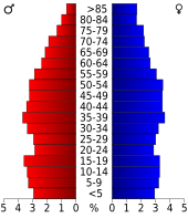 Bevolkingspiramide Carroll County