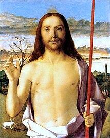 Giovanni Bellini, Le Christ bénissant, vers 1500.