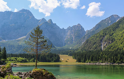 Oberer Weißenfelser See Julian alps, Friuli 10x