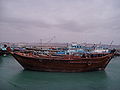 Un bhum converti en diesel à Bandar Kong, ville portuaire d'Iran.