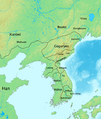 Han dynasty destroys Wiman Joseon, establishing the Four Commanderies of Han