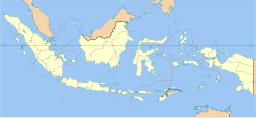 Pangkal Pinangs läge på karta över Indonesien.