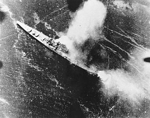 Japanese cruiser Chikuma.
