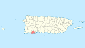Муніципалітет Гваніка на карті Пуерто-Рико