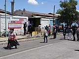 Centro de votación durante el plebiscito nacional de Chile de 2020 en la comuna de Cerrillos.