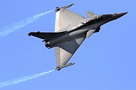 Dassault Rafale in action at Aero India 2019, Bengaluru, India