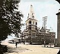 Baltimore and Potomac Railroad station, looking southwest from 6th Street NW (at bottom and left)