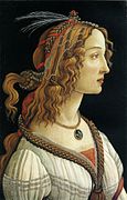 Sandro Botticelli, Retrato de una joven, 1480-85