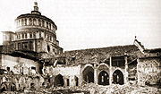 A sérült templom 1943-ban